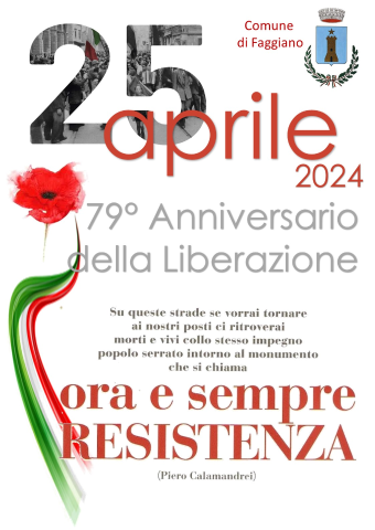 25 APRILE 2024 - FESTA DELLA LIBERAZIONE 