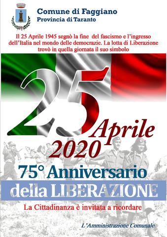 25 aprile 2020 - festa della liberazione